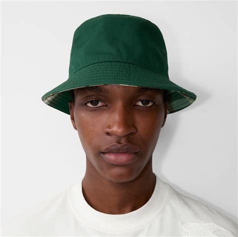 burberry reversible cotton blend hat.